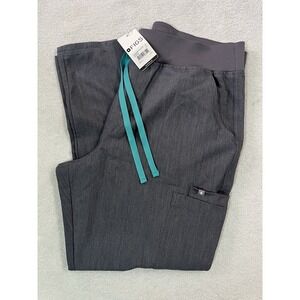 NWT FIGS Women's Sz XL/P High Waisted Yola Scrub Pant W22SW2013P Graphite